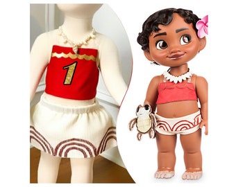 Baby Moana Costume girls Birthday Outfit