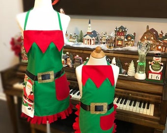 Elf costume Apron, Christmas elf costume, Christmas Apron