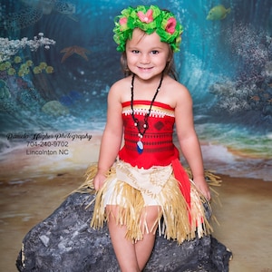 Moana Costume Disney Moana Dress Moana outfit Girls Toddler Adult Moana Cosplay Moana princess dress up Princess Halloween costume image 2