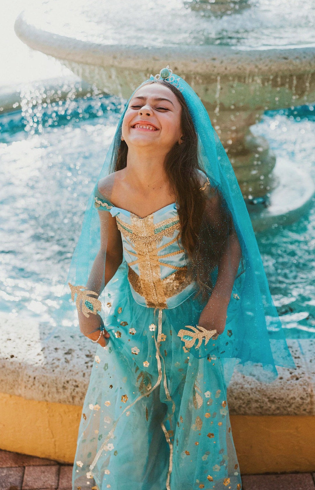 toernooi Op de kop van Aardewerk Jasmijn meisjes jurk Jasmijn outfit Jasmijn kostuum Disney - Etsy België