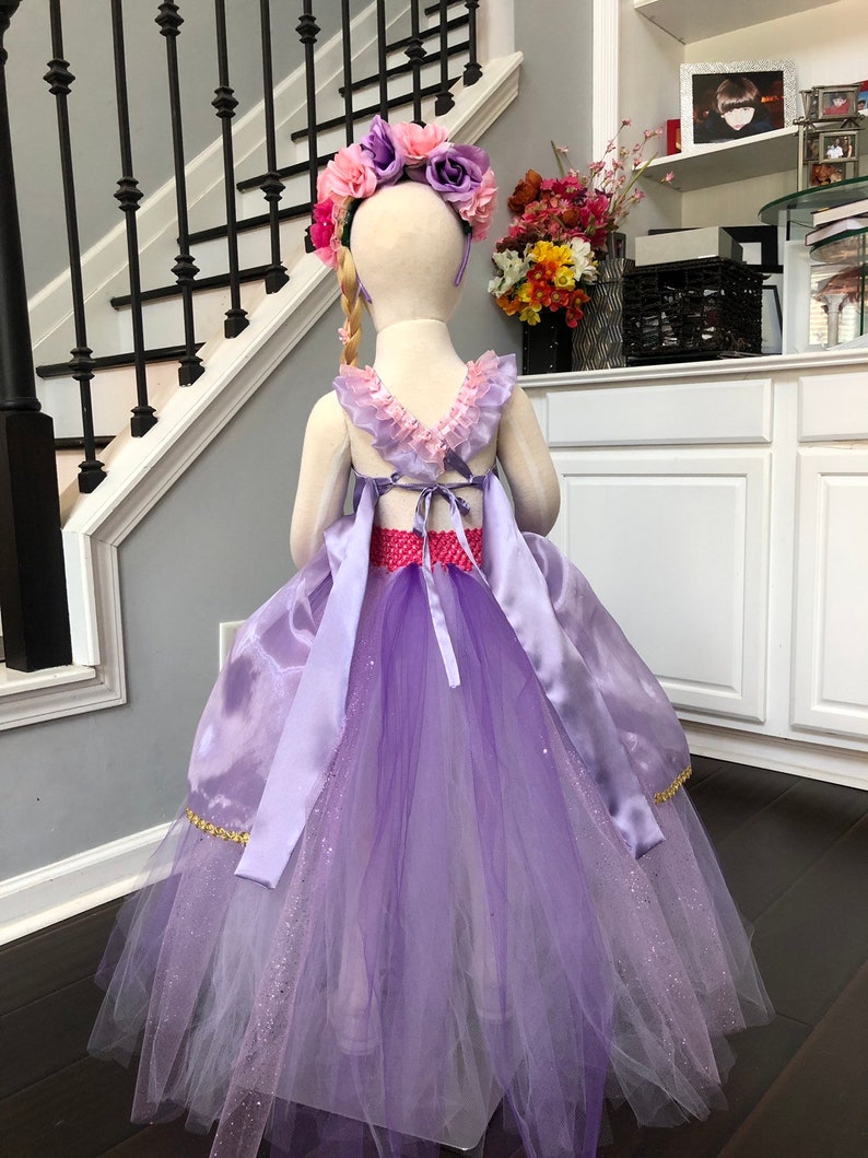 Vestido Rapunzel Cumpleaños Rapunzel dree Fiesta Rapunzel play Etsy