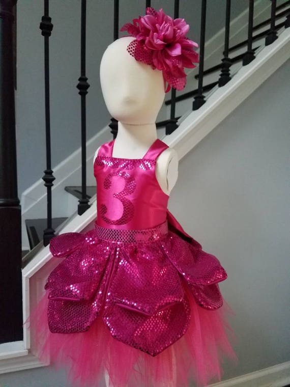 hot pink flower dress