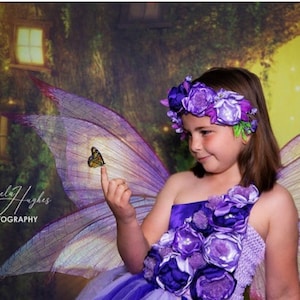 Fairy dress Fairy costume Purple Flower Fairytale dress Fairy Dress fairy outfit fairy birthday fairy fairy play disney fairytales fairy