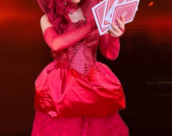 Descendants Queen of Hearts Costume girls oufit