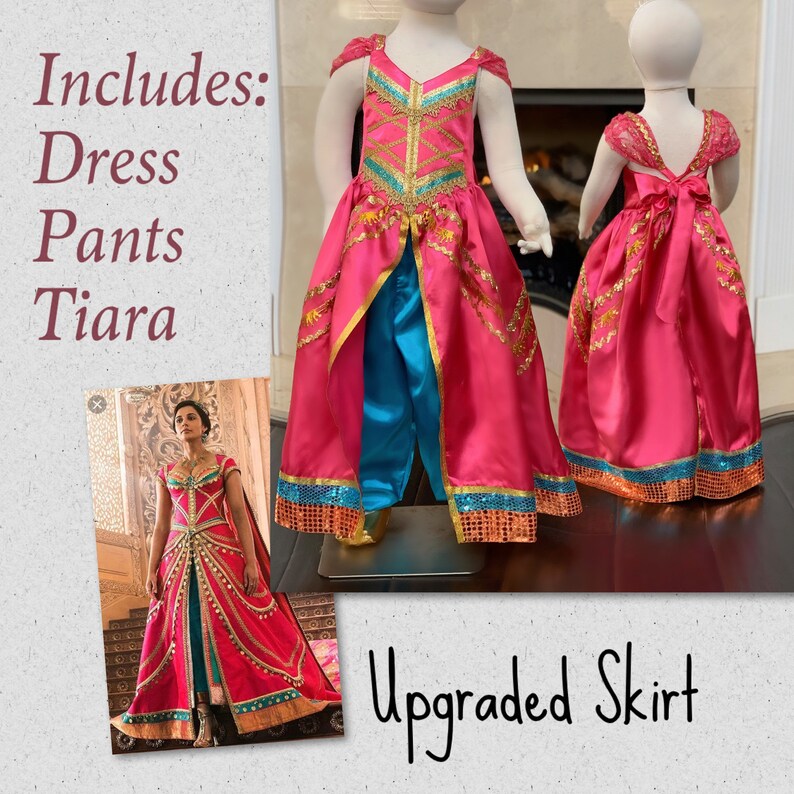 Princess Jasmine dress 2019 PINK princess Jasmine costume pink Etsy