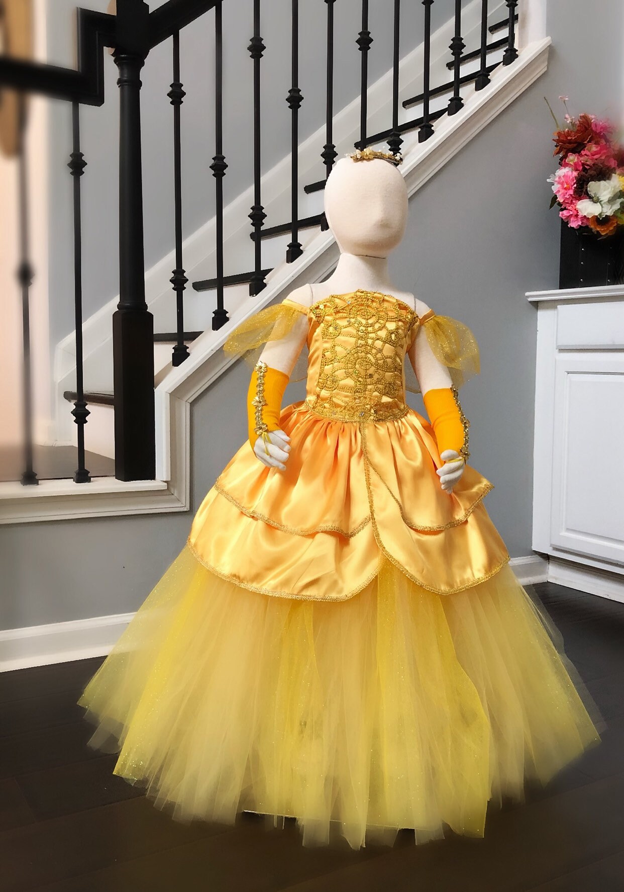 Belle robe de princesse Belle déguisement Belle Halloween Disney La belle  et la bête Halloween 2019Fête d'anniversaire Belle tenue Belle -  Canada