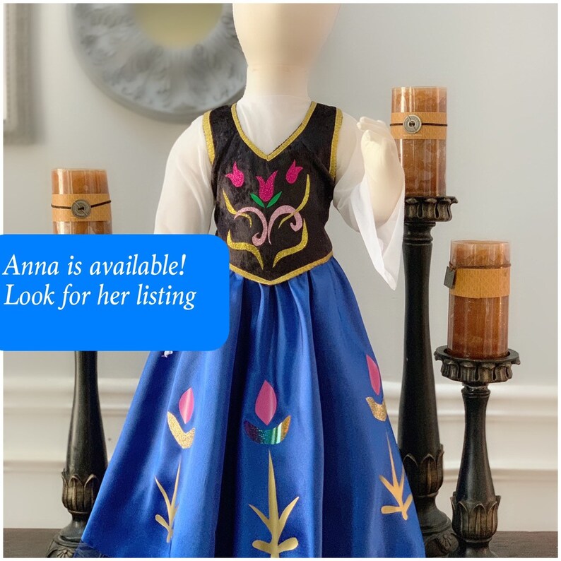 Elsa Inspired Dress, Sequin Frozen Costume with Detachable Veil image 9