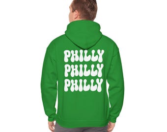 Philly Philly Philly  Hoodie, Football, Eagles Inspired, Philadelphia, City, Brotherly love, Hooded Sweatshirt, Liberty Bell