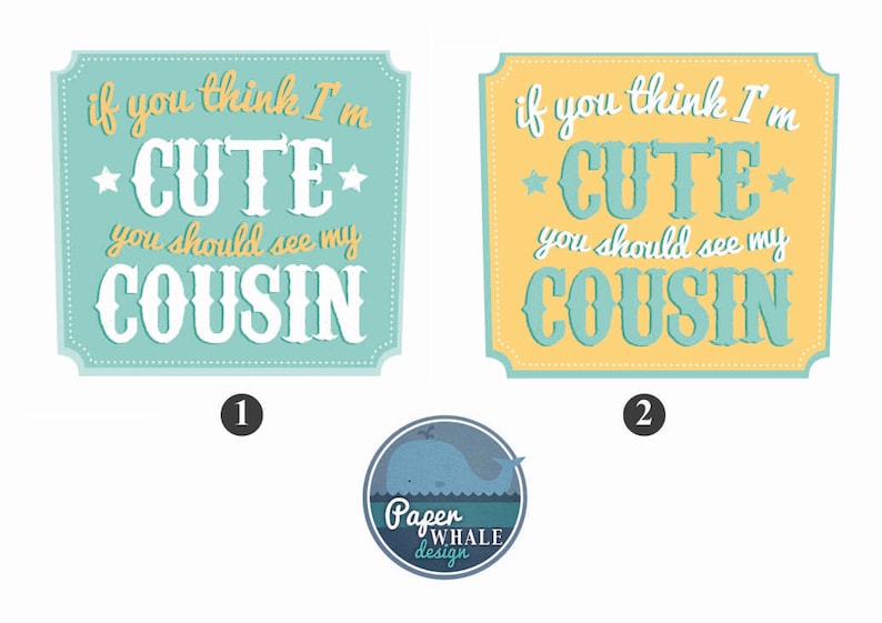 Cousin Baby Gift AuntUncle baby Gift Cuter Cousin romper If You Think I/'m Cute Bodysuit Cousin Bodysuit Grandparent Gift neutral