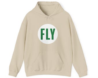 Circle Fly Hoodie, Football, Eagles Inspired, Philadelphia, City, Brotherly love, Hooded Sweatshirt