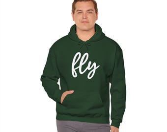 Fly Hoodie, Football, Eagles Inspired, Philadelphia, City, Brotherly love, Hooded Sweatshirt