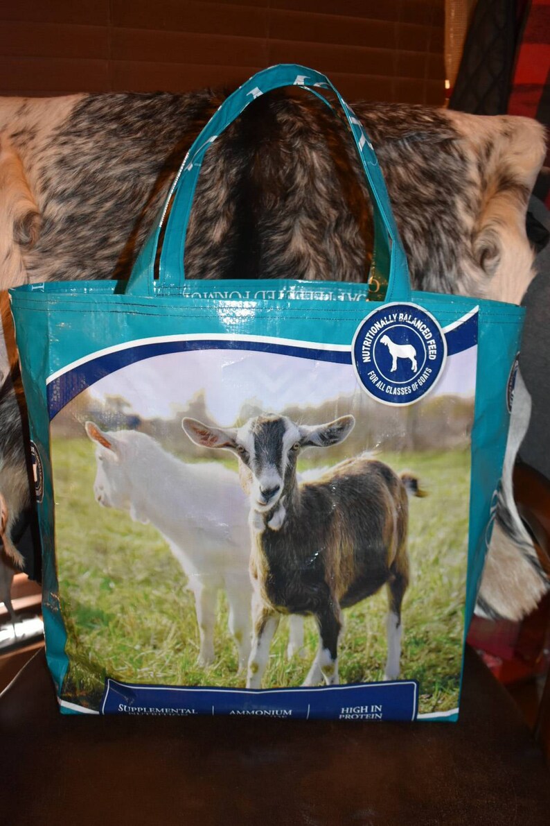 Goat Recycled Feed Bag
