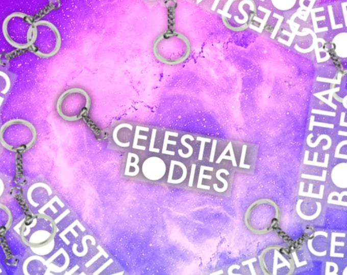 Celestial Bodies Logo Keychain
