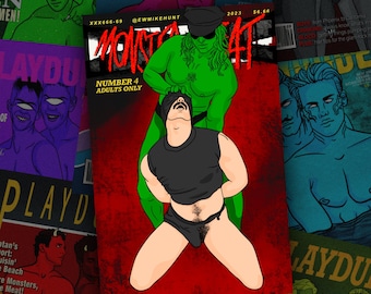 Monster Meat Zine 4 Issue Four - Inspired by vintage gay magazines & classic horror monsters