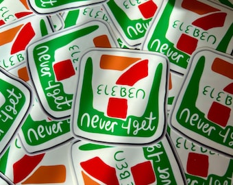 SEBEN ELEBEN - Never 4get sticker