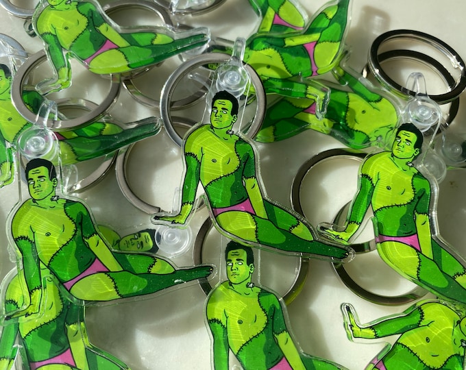 Monster Meat Frankenstein Keychain