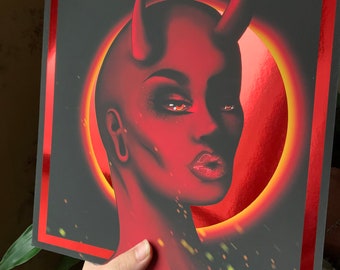 She-Devil red foil print