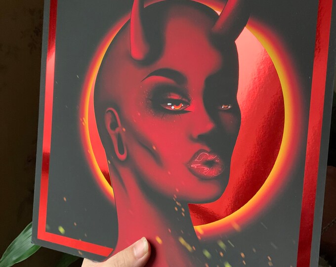 She-Devil red foil print