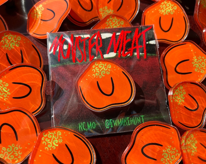Monster Meat Pumpkin Chode 1.5” acrylic pin