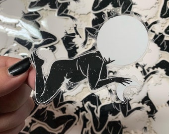 Looking Celestial Bodies Clear Sticker