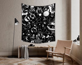 Celestial Bodies wall tapestry 52x60”