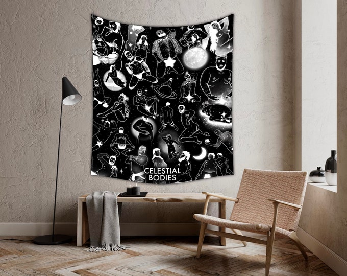 Celestial Bodies wall tapestry 52x60”