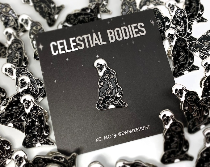 Featured listing image: Celestial Bodies Enamel Pin