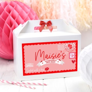 Personalised Valentine's Gift Box  | LOVE MAIL | Happy Valentines day Children's Favour Box
