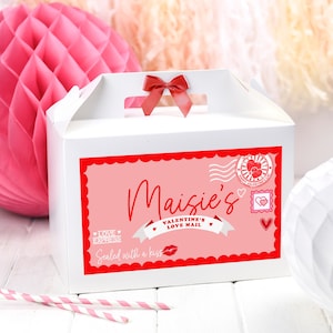 Personalised Valentine's Gift Box  | LOVE MAIL | Happy Valentines day Children's Favour Box