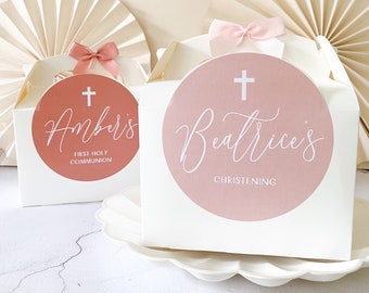 CHRISTENING gift box Box | SIMPLE CHRISTENING | Personalised favour party boxes