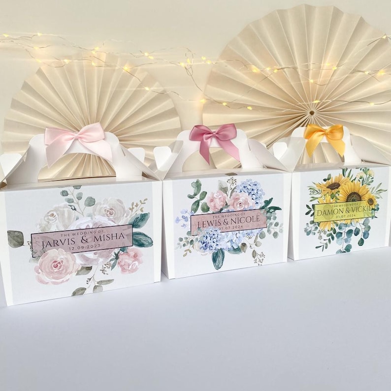 Personalised Wedding Gift Box | SQUARE SUNFLOWER BOUQUET | Childrens ...