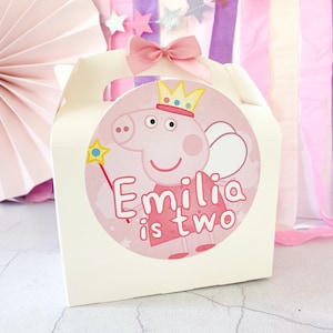 Children’s Party Box | PEPPA PIG | Personalised kids luxe picnic meal boxes