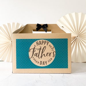 Personalised Gift Box  | FATHER&#39;S DAY | Kraft present for Dad Daddy Retro