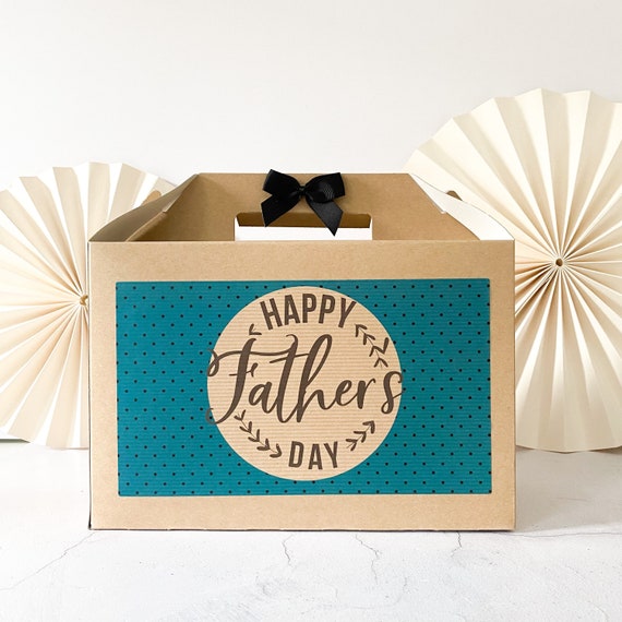Gift Box personalizzata / FESTA DEL PAPÀ / Regalo Kraft per papà papà retrò  -  Italia