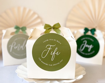Personalised Childrens Gift Box | SIMPLE WEDDING | thank you party boxes Party Gift Bag with Bow