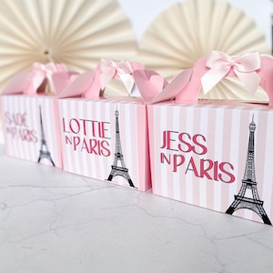 Hen Party Box | IN PARIS | Personalised bachelorette gift favour boxes girls trip
