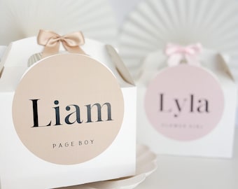 Personalised Wedding Gift Box | CLASSIC WEDDING | thank you party boxes Party Gift Bag with Bow