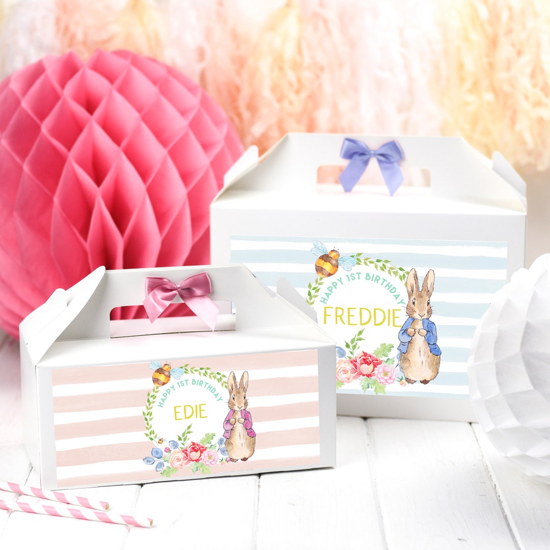 Peter Rabbit Birthday Party Box | FIRST BIRTHDAY | Personalised ...