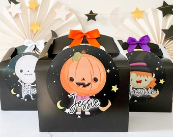Halloween Trick or Treat Box | SPOOKY HALLOWEEN | Childrens Gift Party Boxes Favour Picnic Lunch boxes
