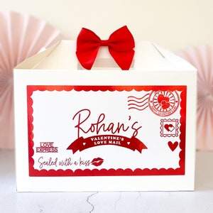 Personalised Valentine's Gift Box  | LOVE MAIL FOIL | Happy Valentines day Children's Favour Box
