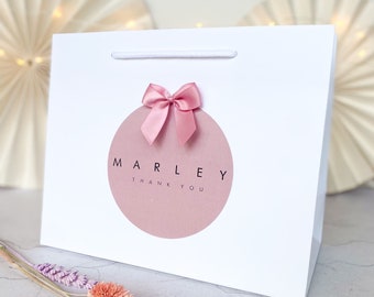 Personalised Gift Bags luxury Personalised | SPACED BLOCK BAG | Spot Gift Bag | wedding Party Favour