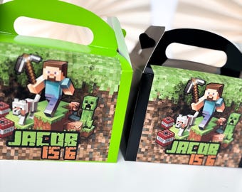 Gaming Birthday Party Activity Box | BLOCK GAMER PARTY | Childrens Gift Boxes Favour