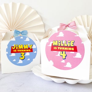 TOY STORY Birthday Party Gift Box | CLOUDS | Childrens picnic meal Boxes Favour