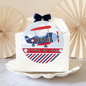 Children’s Party Box | BIRTHDAY AEROPLANE | Personalised kids luxe picnic meal boxes
