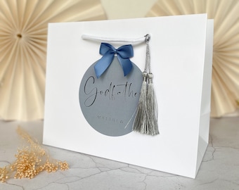 Personalised Gift Bags luxury Personalised | CHRISTENING GODPARENT GIFT bag | Godmother Godfather god parents