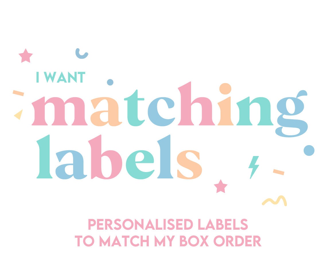 Matching Label Matching Labels | Personalised Labels | Bottle Labels Stickers Sweets ...