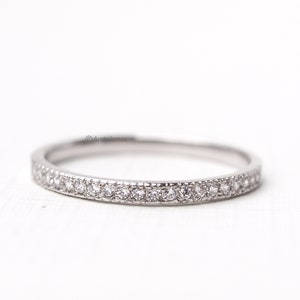 JULIE - 0.10ct Diamond Eternity Ring in Rose Gold, Yellow Gold, White Gold Eternity Ring, Promise Ring, Wedding Band