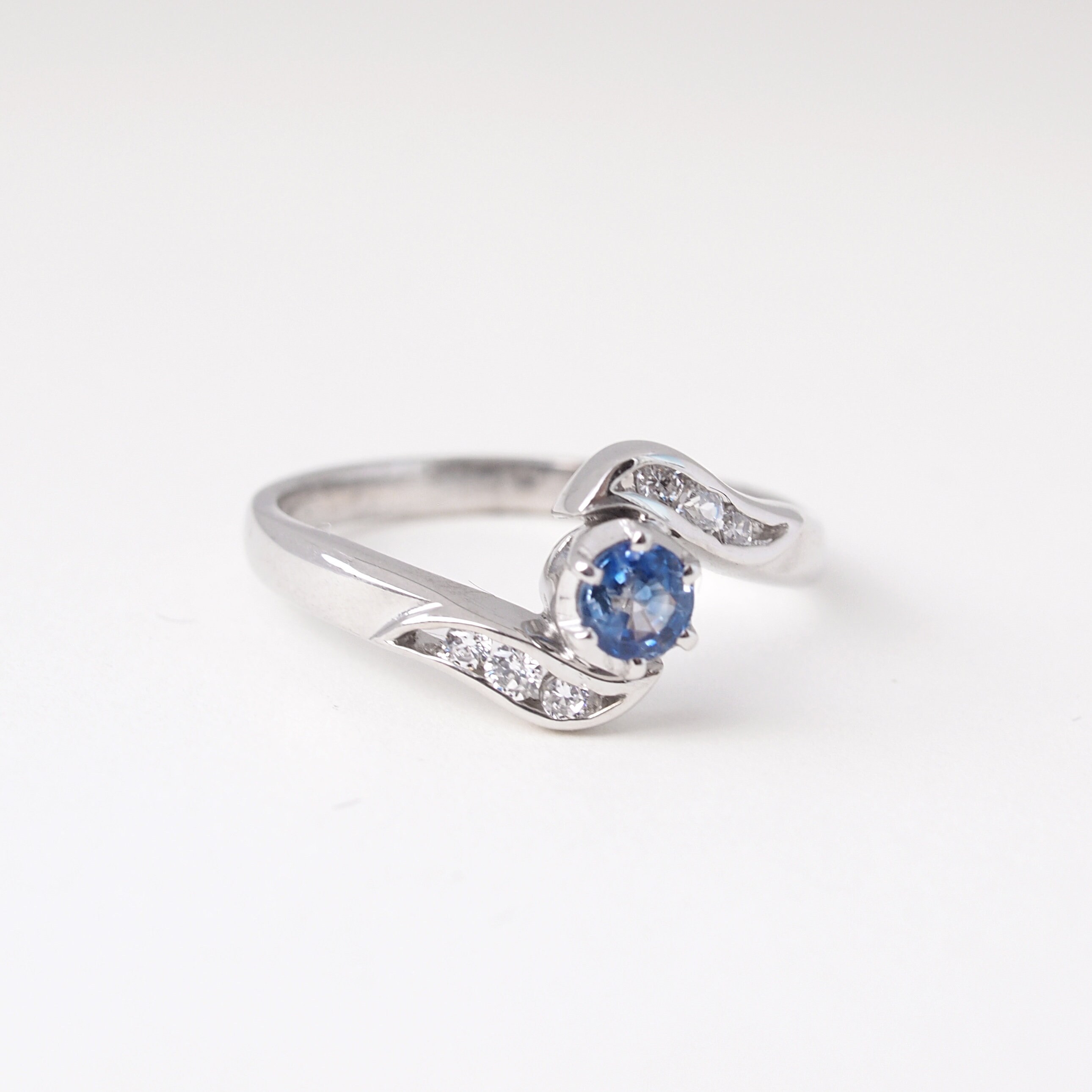CORA Ceylon Sapphire Diamond Engagement Ring Promise Ring | Etsy