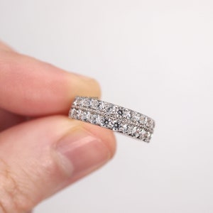 AVERIE 1.10ct Diamond Eternity Ring in Rose Gold, Yellow Gold, White Gold Eternity Ring, Promise Ring, Wedding Band image 8