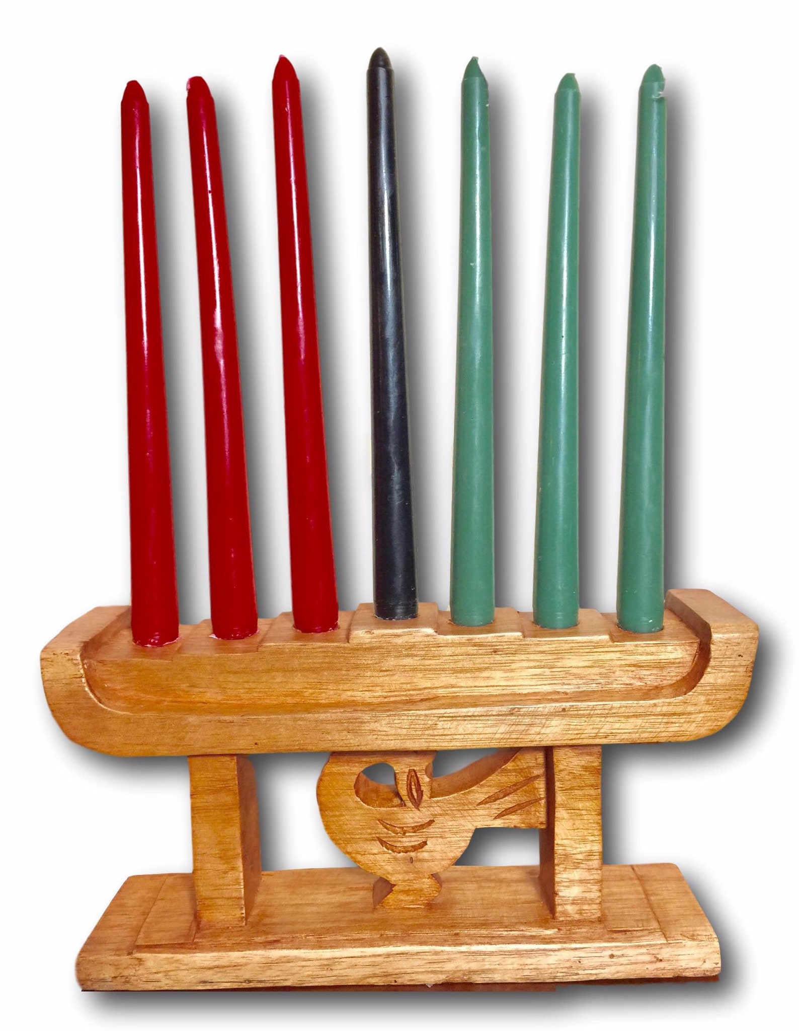 Kinara Candle Holder with Kwanzaa RedGreen and Black Candles. Etsy